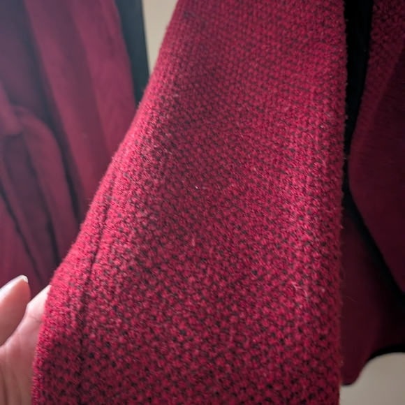 Red Open Front Coat with Black Trim 2/22 $ on selected item - Picture 3 of 7